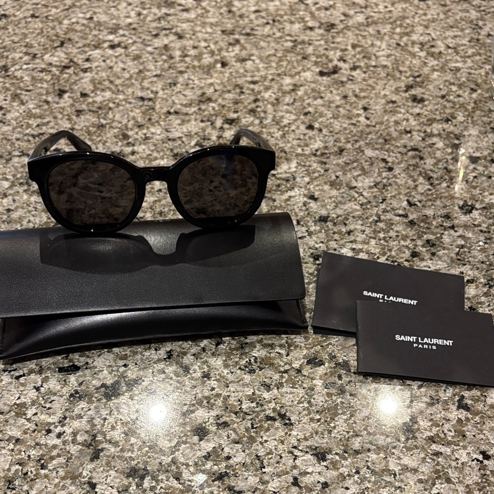 Saint Laurent Glossy Black Sunglasses